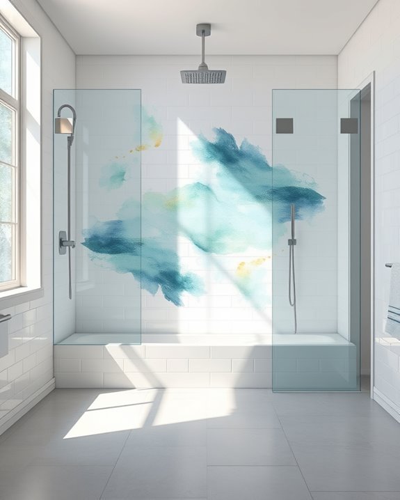 artistic shower mural transformations