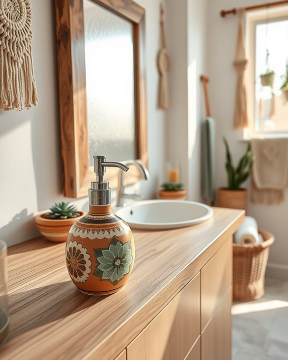 artistic soap dispenser details