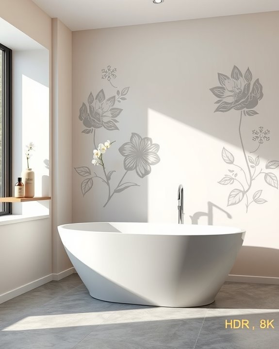 artistic stencils for bathrooms