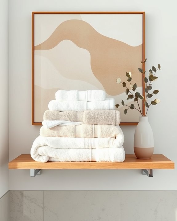artistic towel display ideas