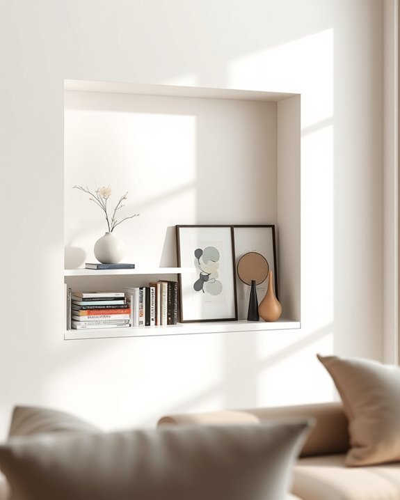 artistic wall niche display