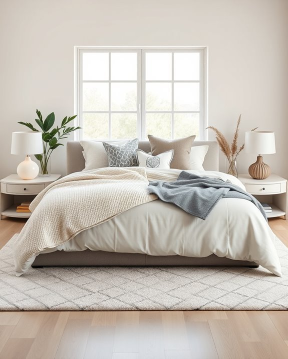 asymmetrical bedding design ideas