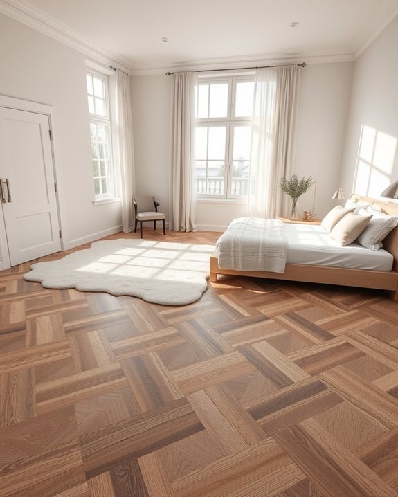 asymmetrical flooring design concepts