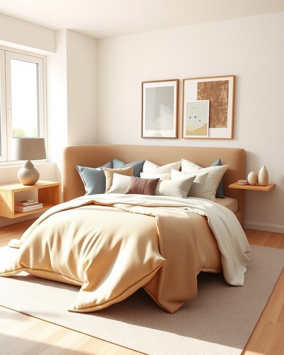 asymmetrical furniture and decor