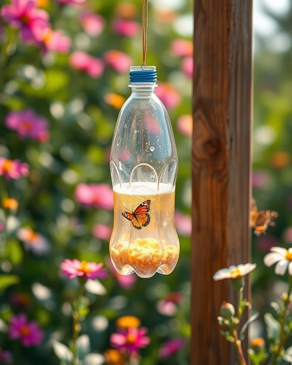 attract butterflies with feeder