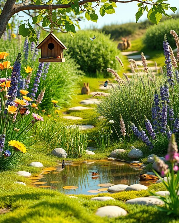 attract wildlife with feeders