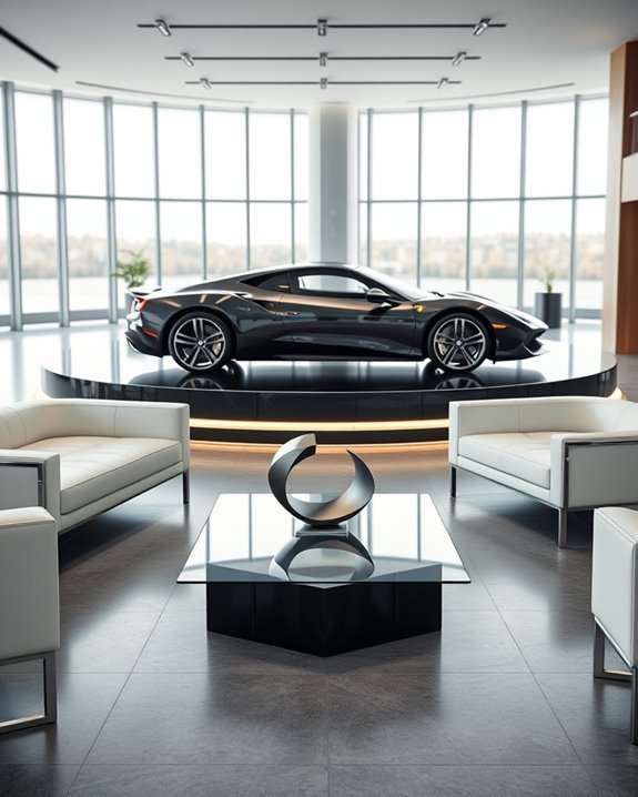 automotive inspired sleek furniture