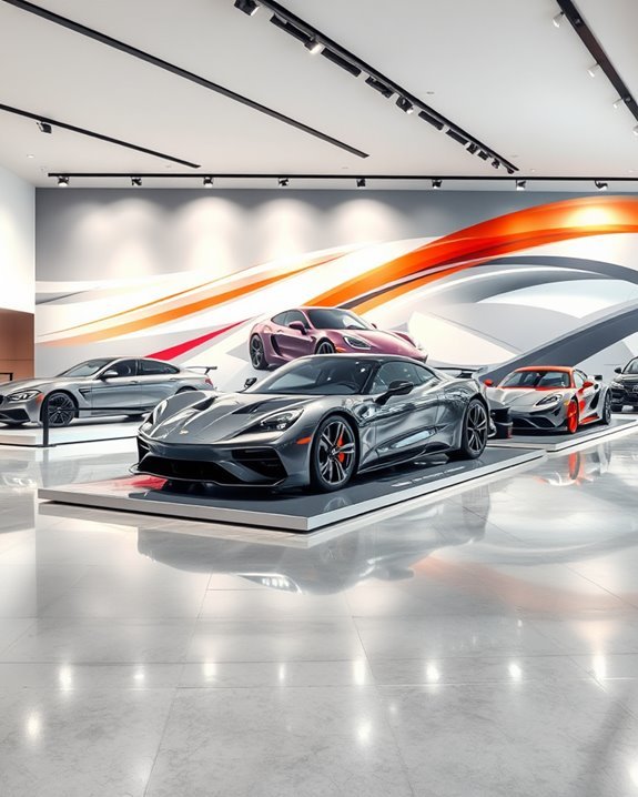 automotive themed artistic murals