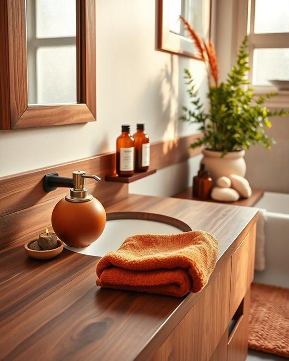 autumn inspired bathroom transformation