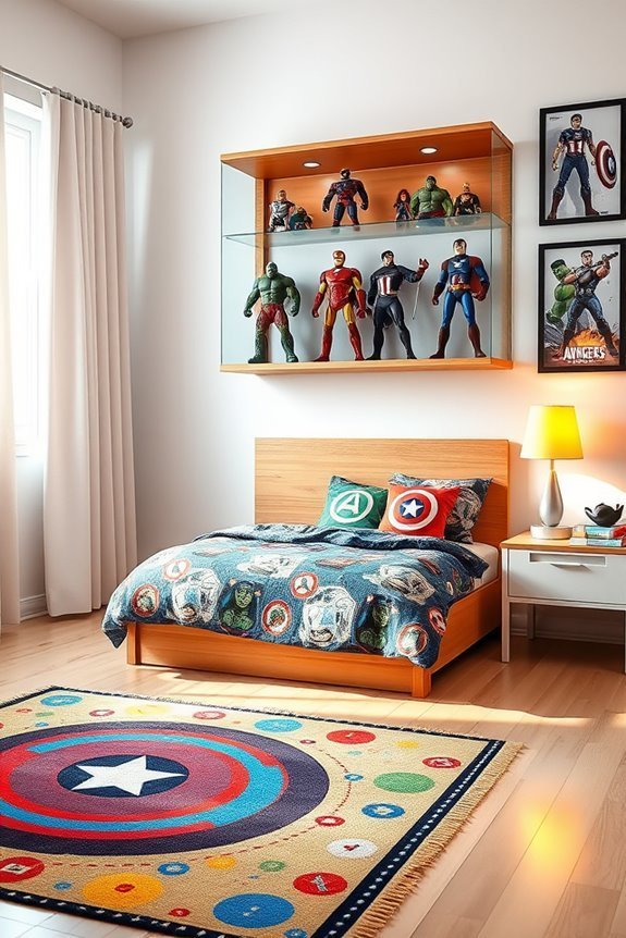 avengers memorabilia display organization