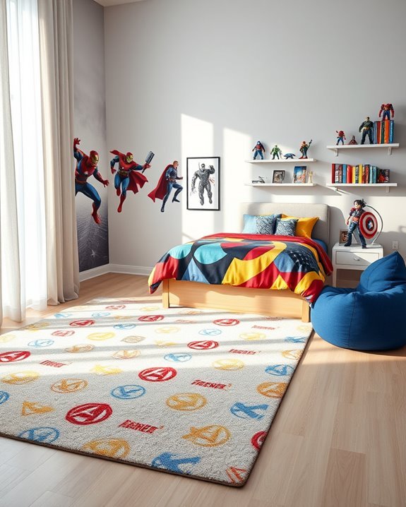 avengers themed bold color scheme