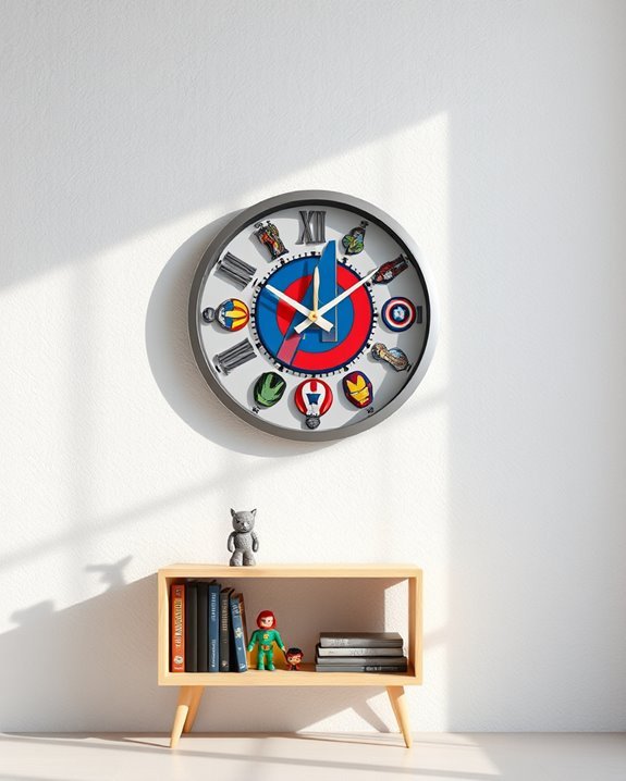 avengers themed clocks for kids