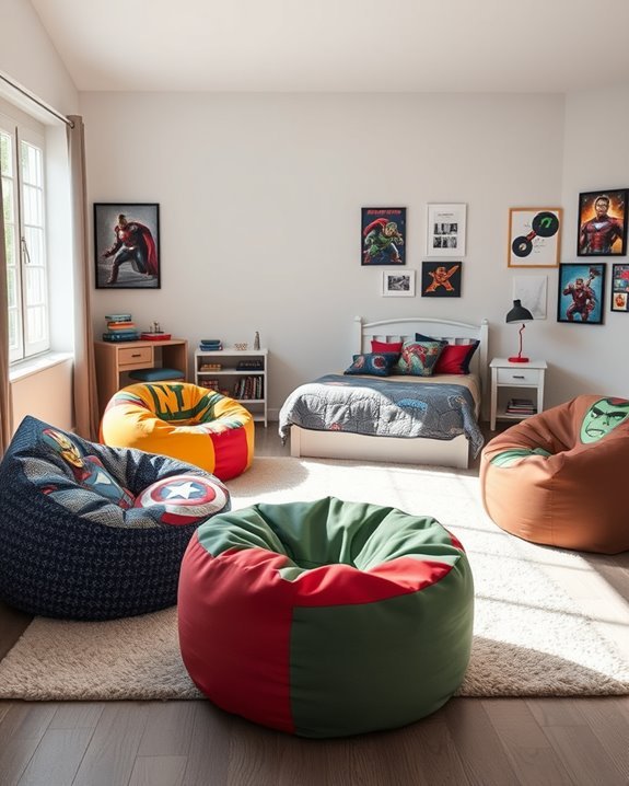 avengers themed comfy seating