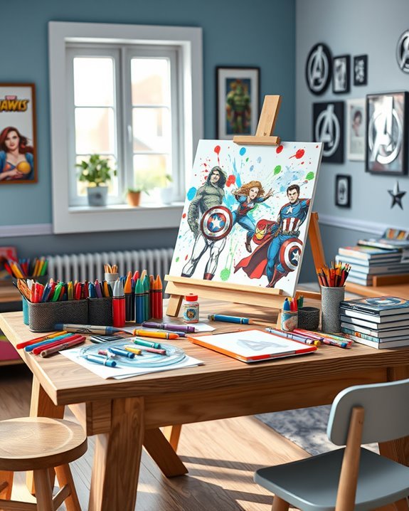avengers themed creative space