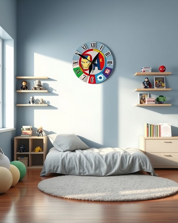 avengers themed decorative wall clock