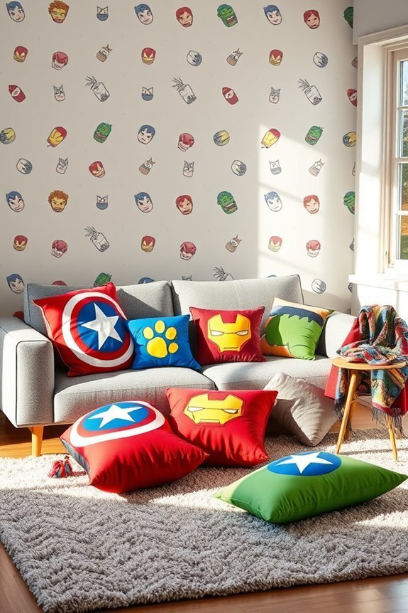 avengers themed pillows and cushions
