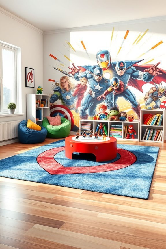 avengers themed play area fun