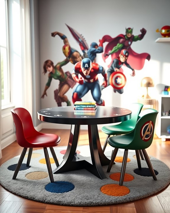 avengers themed play furniture sets