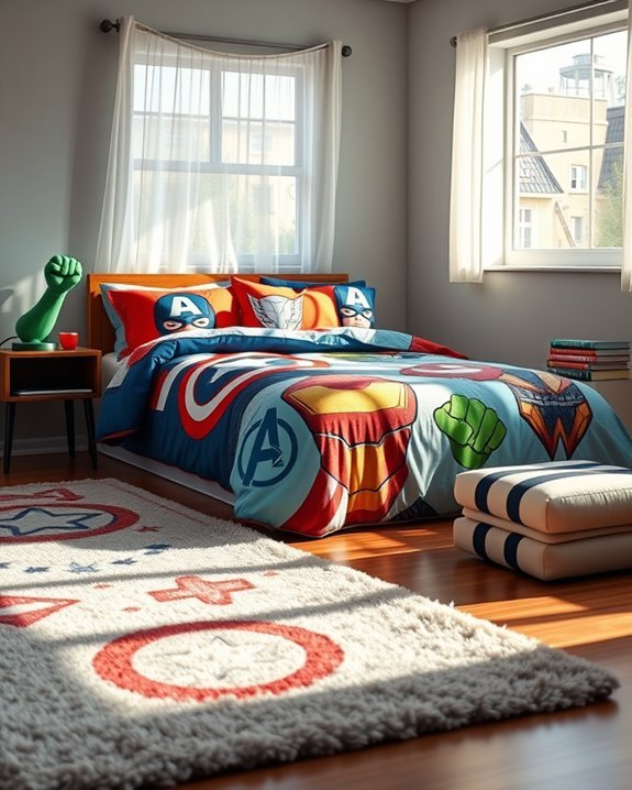 avengers themed superhero bedding sets