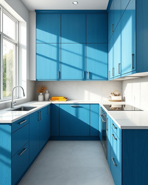 azure textures enhance kitchens