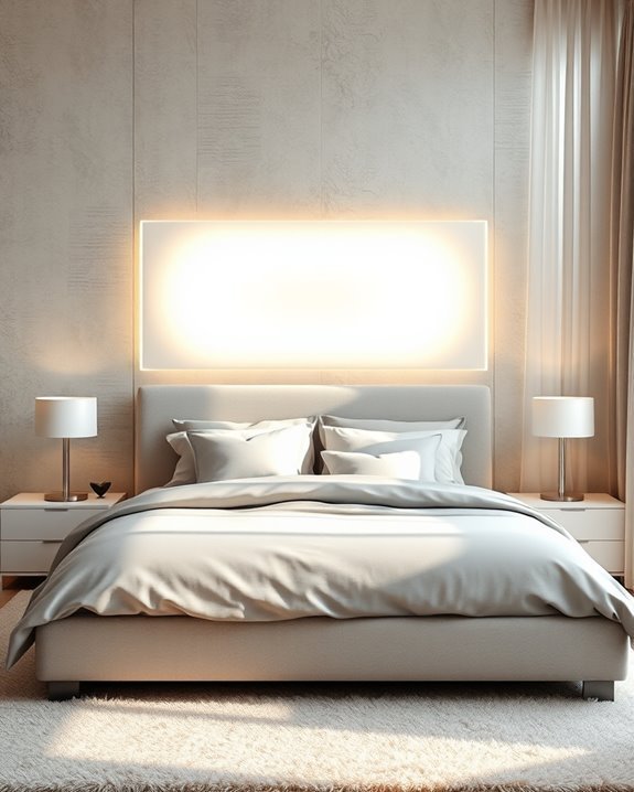 backlit acrylic bedroom centerpiece