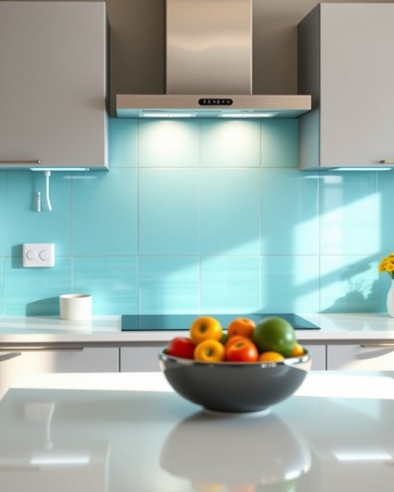 backlit glass tile elegance