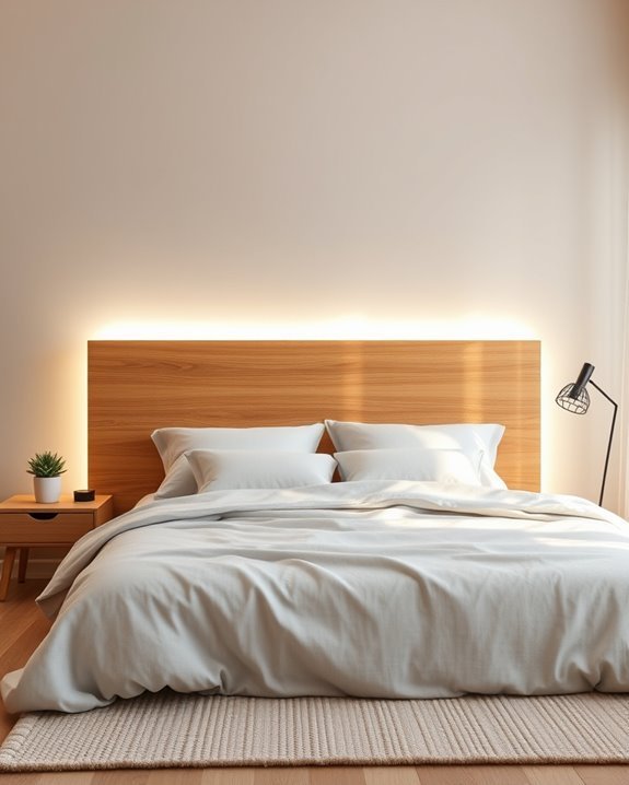 backlit headboard ambiance design