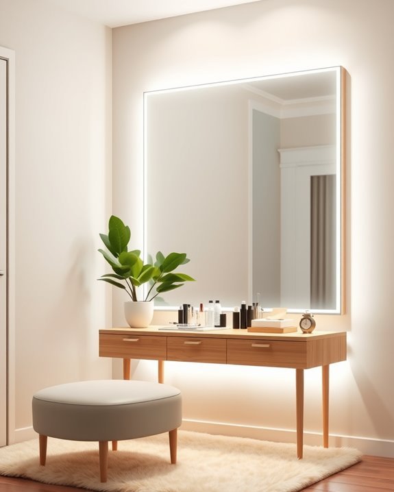 backlit led mirror elegance