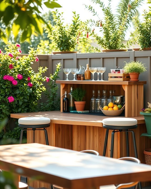 backyard diy bar ideas