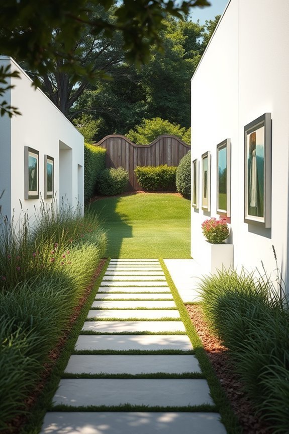 backyard outdoor art gallery