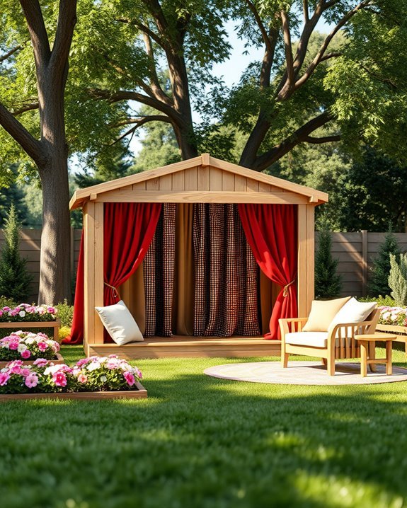backyard puppet theater stage