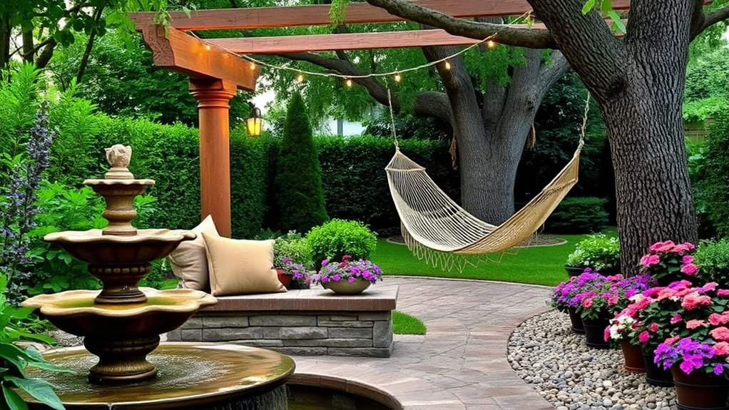 backyard relaxation and tranquility