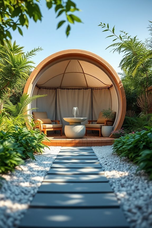 backyard relaxation pod sanctuary