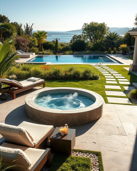 backyard spa retreat oasis