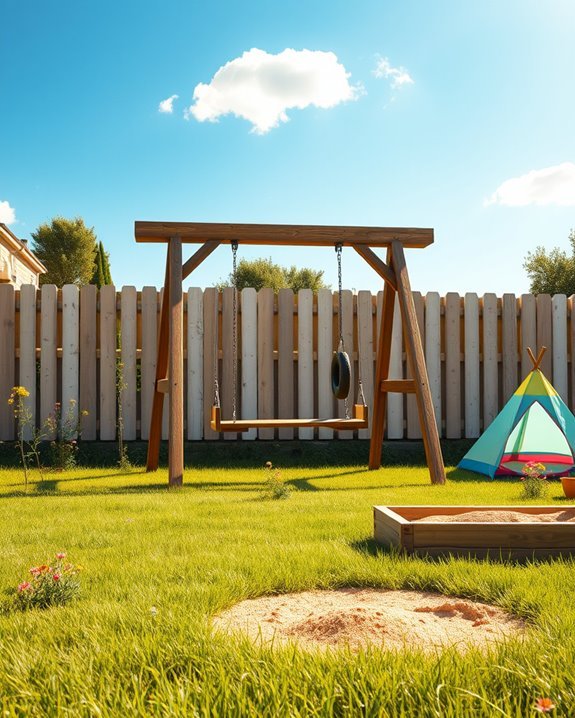 backyard swing set paradise