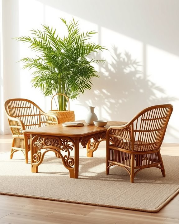 bamboo accessories enhance decor