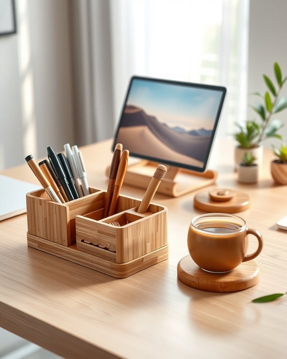 bamboo desk organization benefits