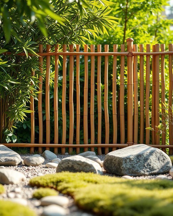 bamboo fences for tranquility