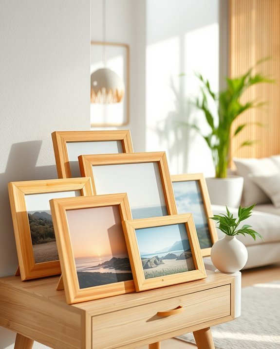 bamboo frames for personalized decor