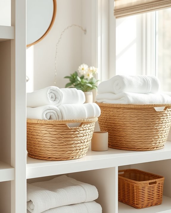 baskets enhance organized storage