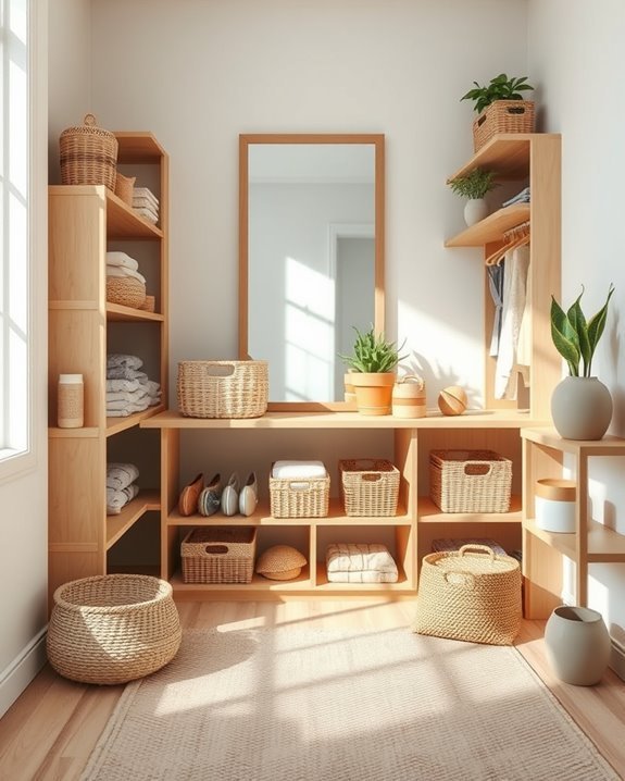 baskets enhance organized storage