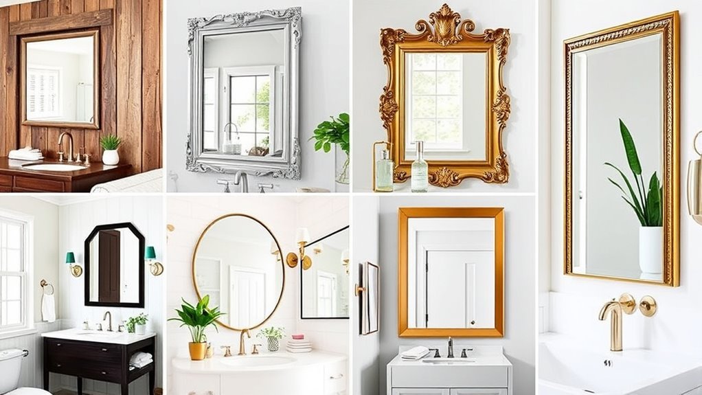 bathroom mirror makeover ideas