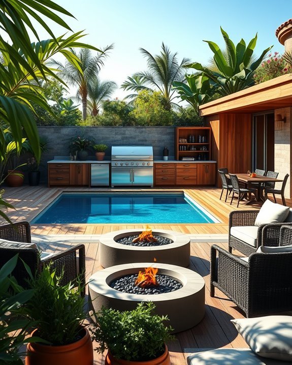 bbq paradise by poolside