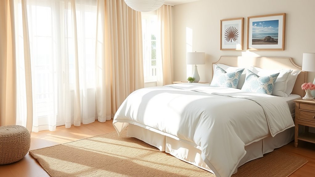 beach inspired bedroom decor ideas