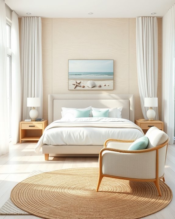 beach themed accent wall ideas