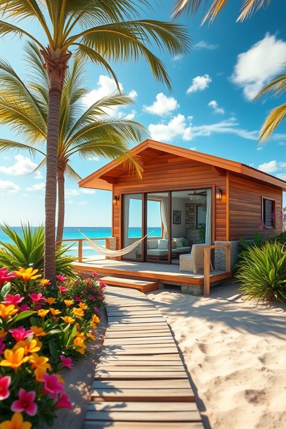 beachfront relaxation and decor