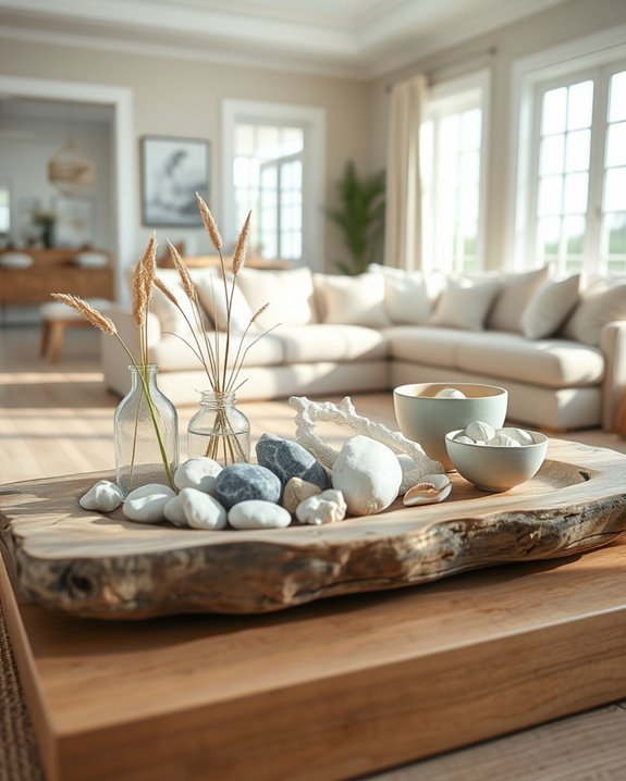 beachy floral centerpieces ideas