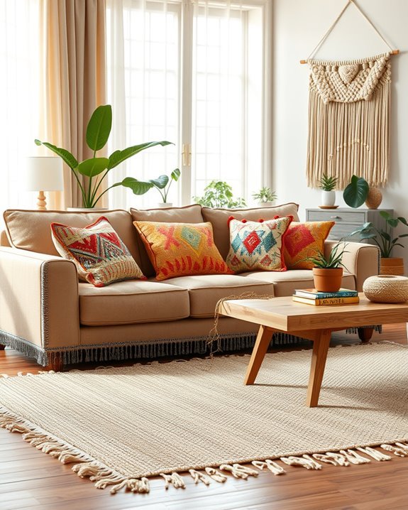 beaded and fringe accents