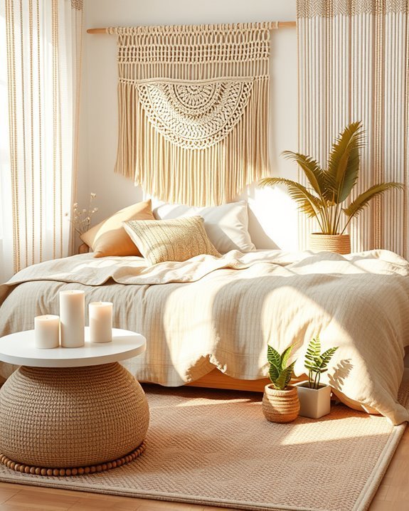 beaded decor for boho bedroom