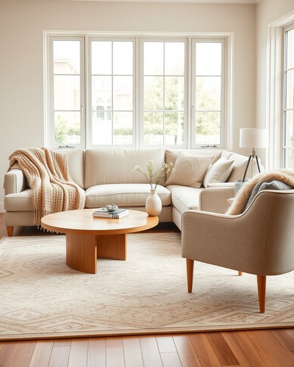 beige furniture enhances aesthetics